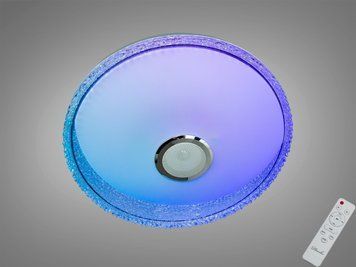 Смарт LED люстра RGB з Bluetooth 80 Вт біла DB-8308/500RGB+MP3 фото