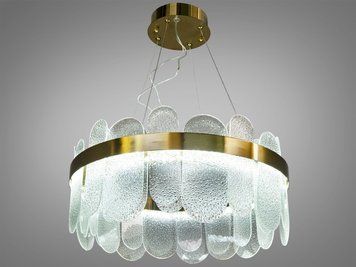 Класична підвісна кришталева люстра Diasha, золото, LED 120 Вт 803/500SGD фото