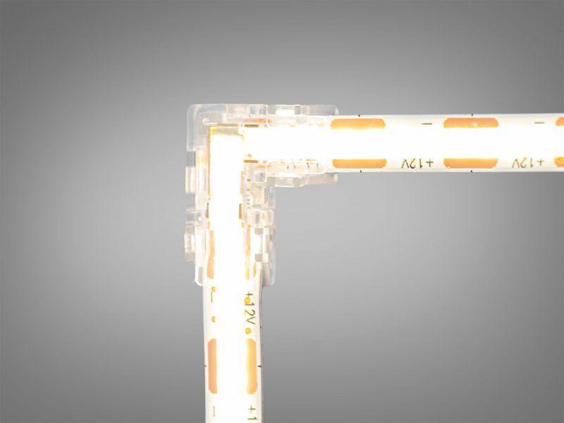 Конектор для SMD та COB стрічки 5mm PCON 2pin-5mm L-Clear фото