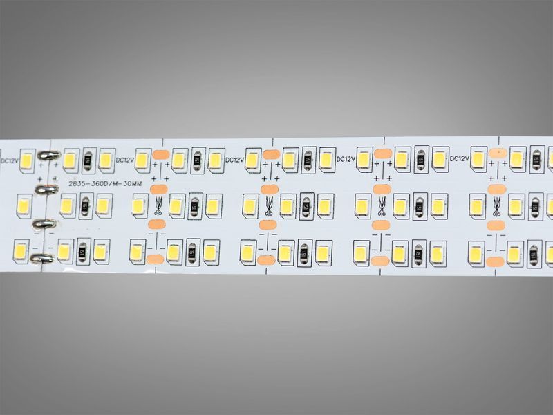 LED стрічка 12В, 360 діодів на метр, 30мм, холодний N12-2835-360-CW-20-30 фото