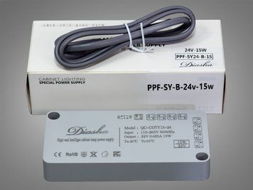 Тонкий керований блок живлення 24В, 15Вт, 0.6А PPF-SY-B-24v-15w фото